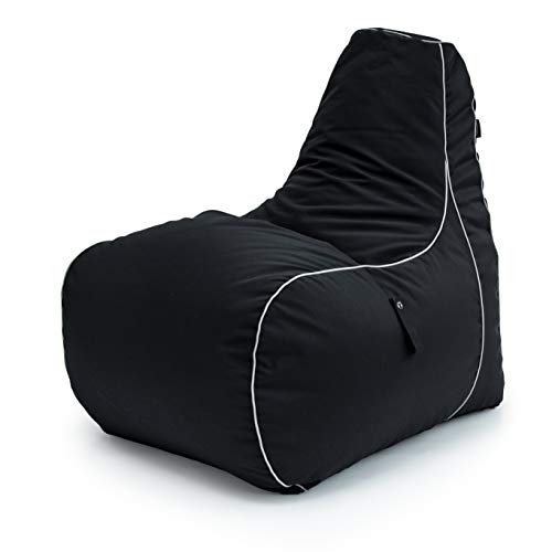 Game Over Video Spiele sitzsack - sitzsack Erwachsene, Indoor Outdoor Bean Bag, sitzsack Sessel für Gaming Room, Headset Halter & Seitentaschen für Controller,Gaming Sessel (Kosmischer Rauch) Bild 5