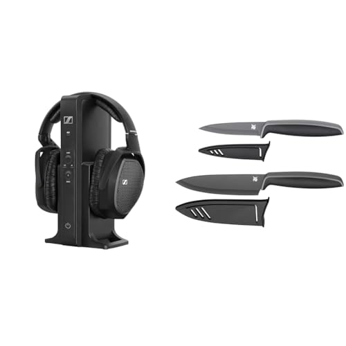 Sennheiser RS 175 Digitaler drahtloser Over-Ear-Kopfhörer - Bassverstärkung und Surround-Sound für Heim- und TV-Entertainment-Systeme & WMF Touch Messerset 2-teilig Bild 1