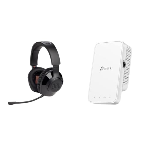 JBL Quantum 350 Over-Ear Gaming Headset – Schwarz & TP-Link RE330 WLAN Verstärker Repeater AC1200 867MBit/s 5GHz + 300MBit/s 2 Bild 1