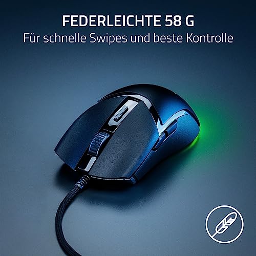 Razer Cobra - Leichte kabelgebundene Gaming-Maus mit Chroma RGB (Federleichte 57 g & Ornata V3 X - Flache Membran-Tastatur mit Chroma RGB (Lautlose Membran-Switches Bild 3