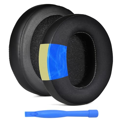 Ersatz Ohrpolster für Razer Kraken V3 / Razer Kraken V3 Pro Gaming Kopfhörer von MMOBIEL - Ice Silk Cooling Ersatzohrkissen - Ohrpolster - Schwarz Bild 1
