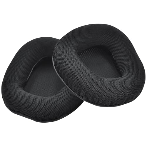 Ersatz Ohrpolster für Corsair Void Elite Wireless/Pro/SE/Surround/Elite/Void, Wired & Wireless RGB Gaming Kopfhörer von MMOBIEL - Kopfhörer Ohrpolster – Ersatzpolster - Schwarz Bild 2