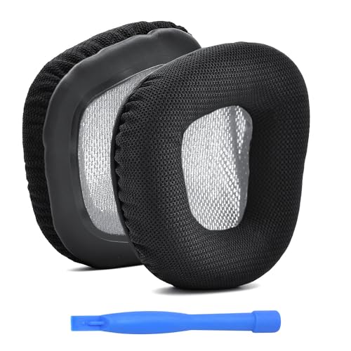 Ersatz Ohrpolster für Corsair Void Elite Wireless/Pro/SE/Surround/Elite/Void, Wired & Wireless RGB Gaming Kopfhörer von MMOBIEL - Kopfhörer Ohrpolster – Ersatzpolster - Grau Bild 1