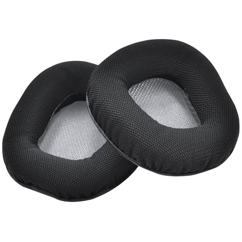 Ersatz Ohrpolster für Corsair Void Elite Wireless/Pro/SE/Surround/Elite/Void, Wired & Wireless RGB Gaming Kopfhörer von MMOBIEL - Kopfhörer Ohrpolster – Ersatzpolster - Grau Bild 2