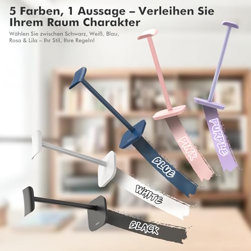 Headset Halterung, Kopfhörer Ständer für Alle Over Ear Bluetooth Kopfhörer, Universal Kopfhörer Halter mit Gewichtete Basis + Aluminiumrohr, Gaming Headset Ständer Halter Schreibtisch Zubehör Bild 2