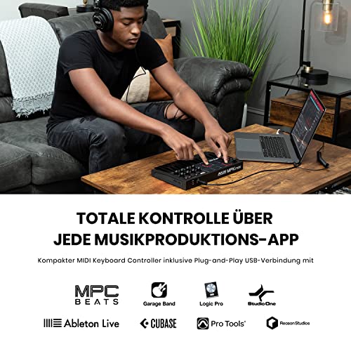 AKAI Professional MPK Mini MK3 – 25-Tasten USB MIDI Keyboard Controller & Logitech G432 kabelgebundenes Gaming-Headset, 7.1 Surround Sound Bild 3