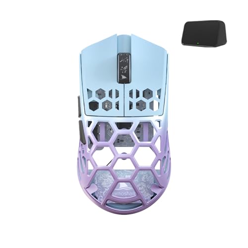 Darmoshark PAW3395 Kabellose Gaming-Maus, Tri-Mode, 4K/USB-C/Bluetooth-Maus bis zu 26000 DPI, optischer Sensor, leicht, 42 g, 5 programmierbare Tasten, 500 mAh Akkulaufzeit, Computer-Maus für Laptop, Bild 1