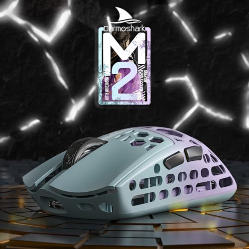 Darmoshark PAW3395 Kabellose Gaming-Maus, Tri-Mode, 4K/USB-C/Bluetooth-Maus bis zu 26000 DPI, optischer Sensor, leicht, 42 g, 5 programmierbare Tasten, 500 mAh Akkulaufzeit, Computer-Maus für Laptop, Bild 3