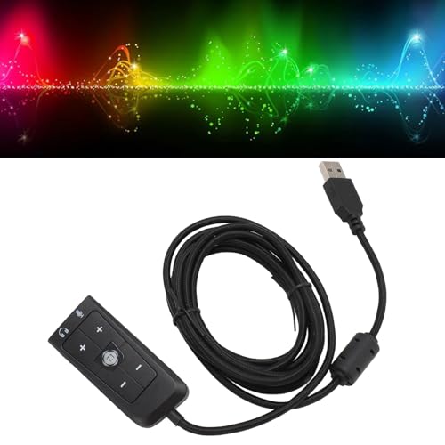 USB-zu-3,5-mm-Klinken-Audio-Soundkarten-Adapter für Kingston Cloud II, Gaming-Headset 7.1-Kanal-USB-Soundkarte für PS5, für Series X S Bild 2