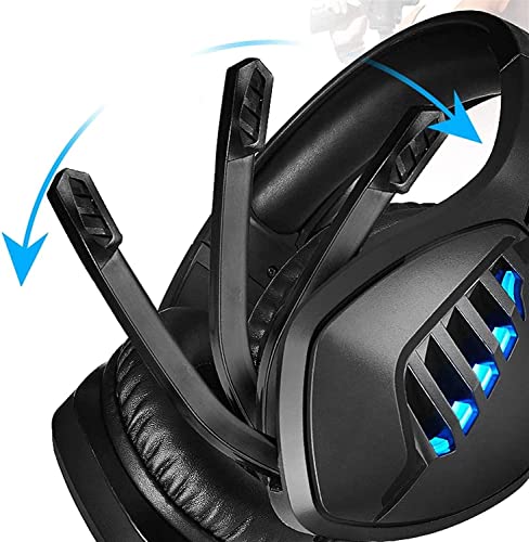 Gaming-Kopfhörer, tiefer Bass, Stereo-Headset, kabelgebundene Hintergrundbeleuchtung, Mikrofon für Gamer, PC, Laptop/378 Bild 2