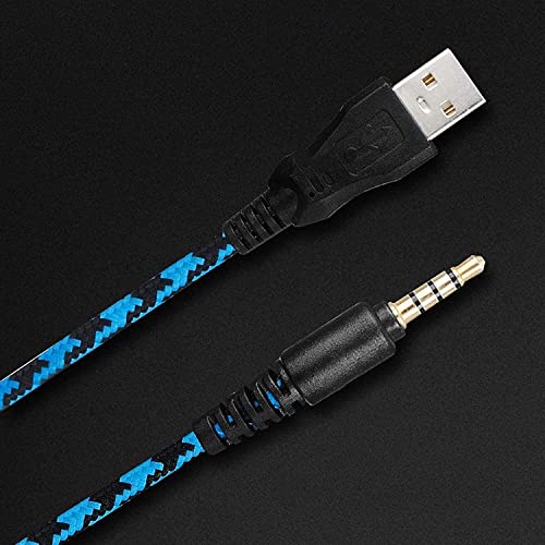 Gaming-Kopfhörer, tiefer Bass, Stereo-Headset, kabelgebundene Hintergrundbeleuchtung, Mikrofon für Gamer, PC, Laptop/378 Bild 4