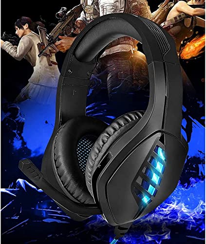 Gaming-Kopfhörer, tiefer Bass, Stereo-Headset, kabelgebundene Hintergrundbeleuchtung, Mikrofon für Gamer, PC, Laptop/378 Bild 5