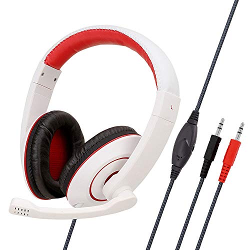 Komfortable, weiche Stoff-Ohrenschützer und verstellbares Gaming-Headset, Büro-Gaming-Headset mit Mikrofon, Surround-Sound, High-Fidelity-Stereo-Gaming-Headset, kompatibles Gaming-Headset (Schwarz B) Bild 1