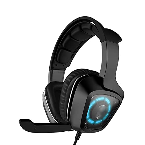 High-End-USB-PS4-Headset, 7.1 Surround-Sound, PC-Gaming-Headset mit Kabel und Geräuschunterdrückung, Mikrofon, Kopfhörer für Laptops, Computer, mit RGB-Licht/347 (Farbe: C) Bild 1