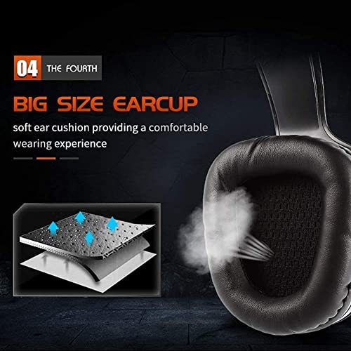High-End-USB-PS4-Headset, 7.1 Surround-Sound, PC-Gaming-Headset mit Kabel und Geräuschunterdrückung, Mikrofon, Kopfhörer für Laptops, Computer, mit RGB-Licht/347 (Farbe: C) Bild 4