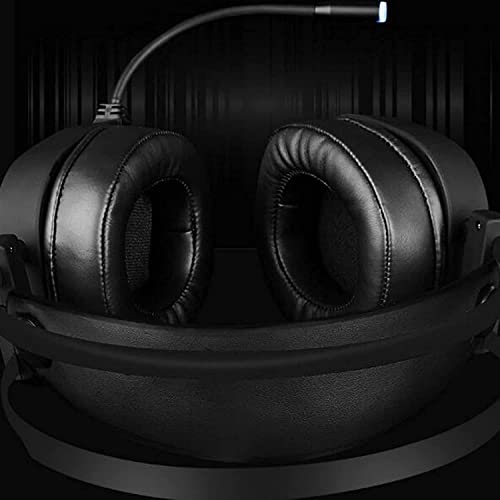 Kabelgebundenes Gaming-Headset, Computer-Kopfhörer mit Mikrofon/Mikrofon, Geräuschunterdrückung, Headset mit Geräuschunterdrückung, kompatibel mit PC, Schwarz / 373 Bild 4