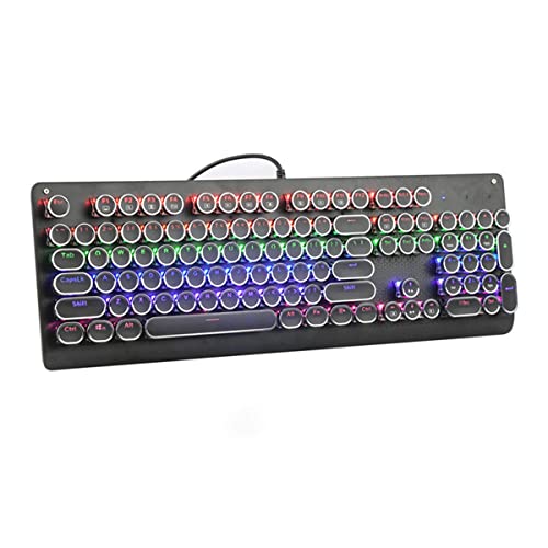 Gaming-Tastatur und -Maus, kabelgebunden, mechanische Gaming-Tastatur, 104 Tasten, Anti-Ghosting-LED-Hintergrundbeleuchtung für Gamer, Laptop, Computer/369 Bild 1