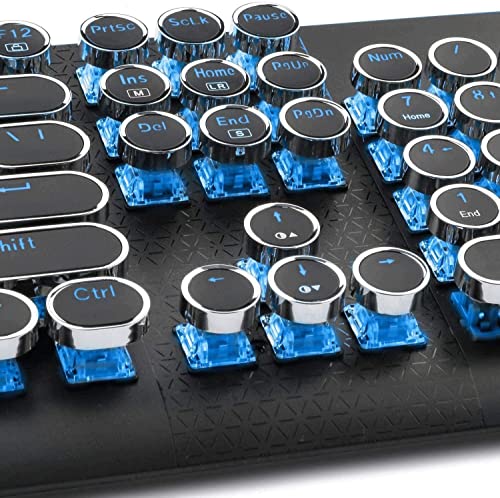Gaming-Tastatur und -Maus, kabelgebunden, mechanische Gaming-Tastatur, 104 Tasten, Anti-Ghosting-LED-Hintergrundbeleuchtung für Gamer, Laptop, Computer/369 Bild 5