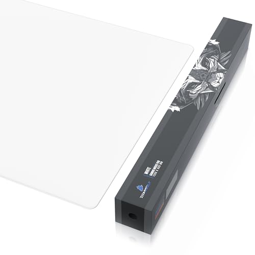 Titanwolf - XXXL Übergröße Mauspad 1500x800mm - Gaming Mousepad Groß - 150x80 cm Tischunterlage Large Size - verbessert Präzision und Geschwindigkeit XXXL - für Logitech Maus und Tastatur - Weiss Bild 6