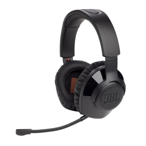 JBL Quantum 350 Over-Ear Gaming Headset – Wireless 2.4 GHz und USB-C-Anschluss & Cherry DW 9100 Slim, kabelloses Tastatur- und Maus-Set, Deutsches Layout Bild 2