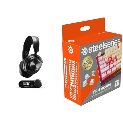 SteelSeries Arctis Nova Pro Wireless - Multi-System Gaming-Headset & PrismCaps – Double-Shot-Tastenset mit „Pudding“-Optik Bild 1