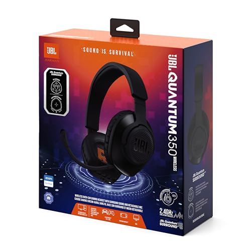 JBL Quantum 350 Over-Ear Gaming Headset – Wireless 2.4 GHz und USB-C-Anschluss & Logitech MK540 Advanced Kabellose Tastatur und Maus Combo für Windows Bild 4