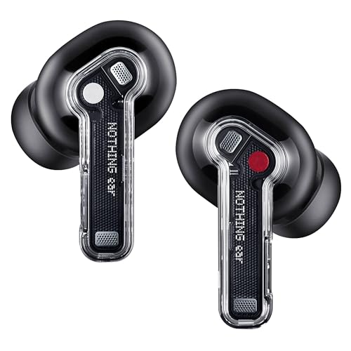 Nothing Ear kopfhörer kabellos Bluetooth mit Hi-Res-Audio, Aktive Geräuschunterdrückung, Fortgeschrittener Equalizer, und bis zu 40,5 Stunden Wiedergabezeit - Schwarz Bild 1