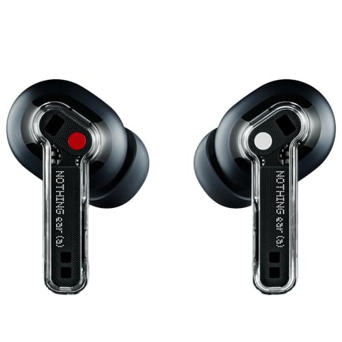 Nothing Ear (a) kopfhörer kabellos Bluetooth mit ANC, Bass-Enhance-Algorithmus und bis zu 42,5 Stunden Wiedergabezeit - Schwarz Bild 2