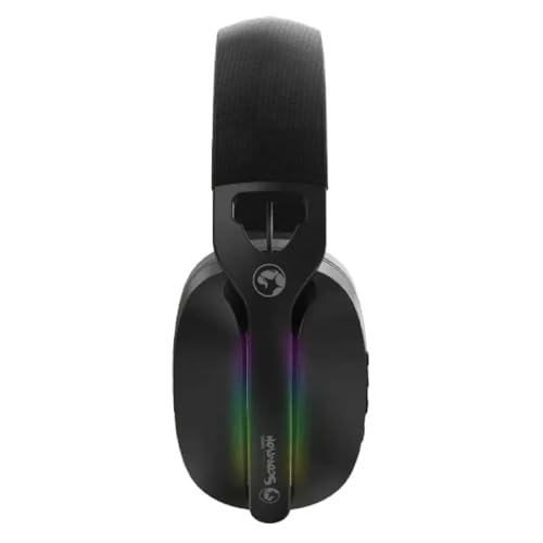 MARVO HG9086W-BK Gaming-Headset, Pulz, 70 W, kabellos, RGB, 40-mm-Treiber, integriertes Mikrofon, Schwarz Bild 4