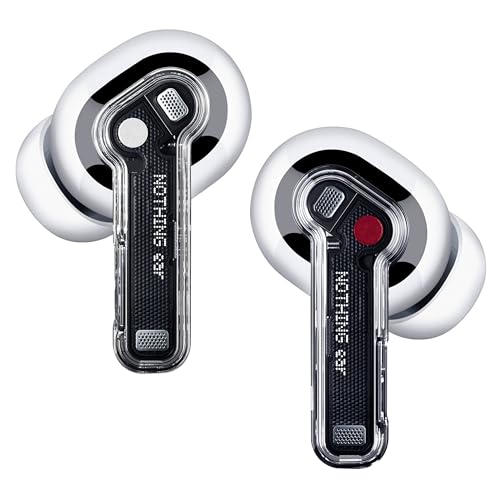 Nothing Ear kopfhörer kabellos Bluetooth mit Hi-Res-Audio, Aktive Geräuschunterdrückung, Fortgeschrittener Equalizer, und bis zu 40,5 Stunden Wiedergabezeit - Weiß Bild 1