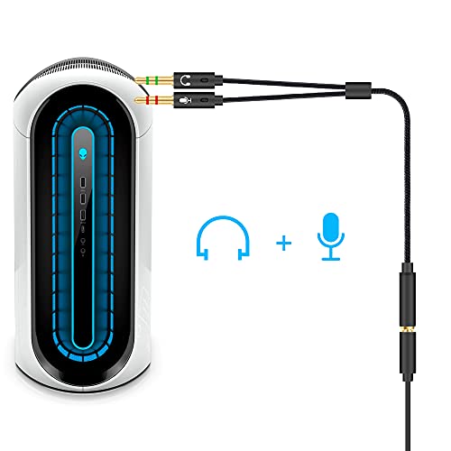 2-in-1 3.5mm Kopfhörer Splitter Adapter (Mikrofon Audio) Weiblich zu Männlich zu Weiblich Stereo Jack Y Kabel Kompatibel für PS4, PS5, Nintendo Switch, Telefon, Laptop(3 im 1-Pack) Bild 4