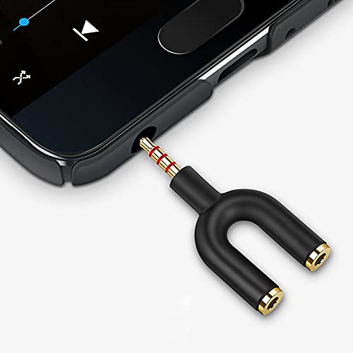 2-in-1 3.5mm Kopfhörer Splitter Adapter (Mikrofon Audio) Weiblich zu Männlich zu Weiblich Stereo Jack Y Kabel Kompatibel für PS4, PS5, Nintendo Switch, Telefon, Laptop(3 im 1-Pack) Bild 7