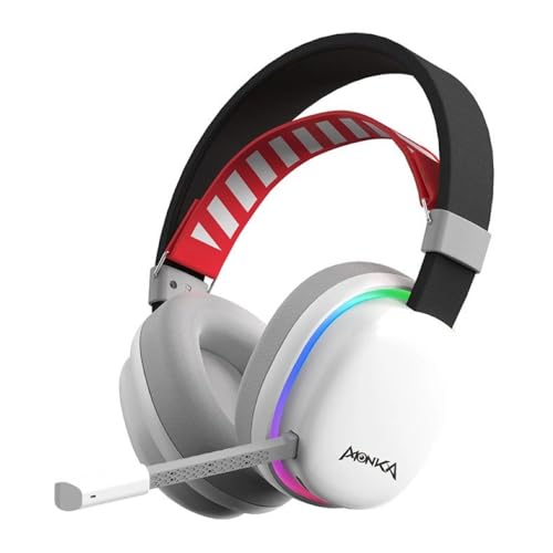 MARVO Gaming Headset | Monka HG9069W | TRI-MODE RGB, 50-mm-Treiber, Bluetooth 5.2, USB/3,5 mm, weiß, HG9069W Bild 1