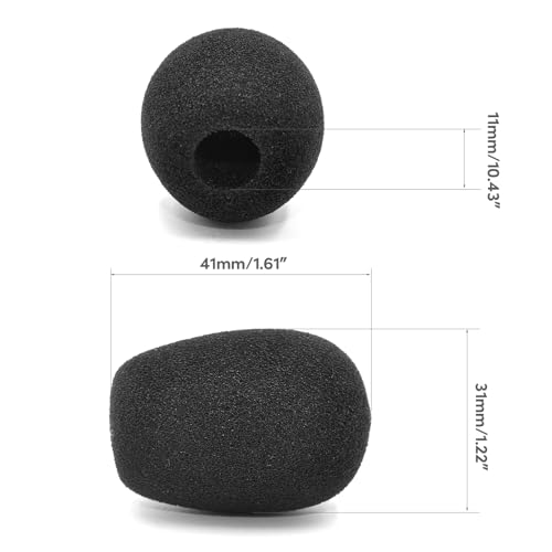 5 Stück langlebige Mikrofon-Filterabdeckung für BlackShark V2 Pro Headset-Mikrofone, Schaumstoff, professioneller Mikrofon-Windschutzscheiben-Windschutz Bild 2