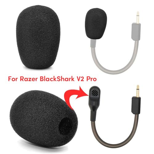 5 Stück langlebige Mikrofon-Filterabdeckung für BlackShark V2 Pro Headset-Mikrofone, Schaumstoff, professioneller Mikrofon-Windschutzscheiben-Windschutz Bild 4