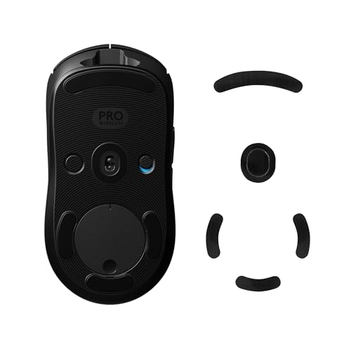 kwmobile Mouse Feet Sticker kompatibel mit Logitech G Pro Wireless Gaming Ersatz Glider - Mausfüße passgenau - Maus Glides in Schwarz Bild 1