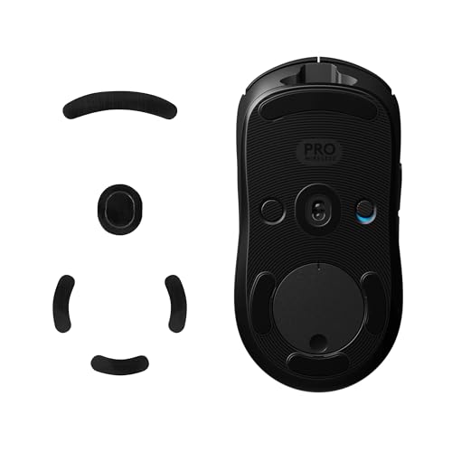 kwmobile Mouse Feet Sticker kompatibel mit Logitech G Pro Wireless Gaming Ersatz Glider - Mausfüße passgenau - Maus Glides in Schwarz Bild 5
