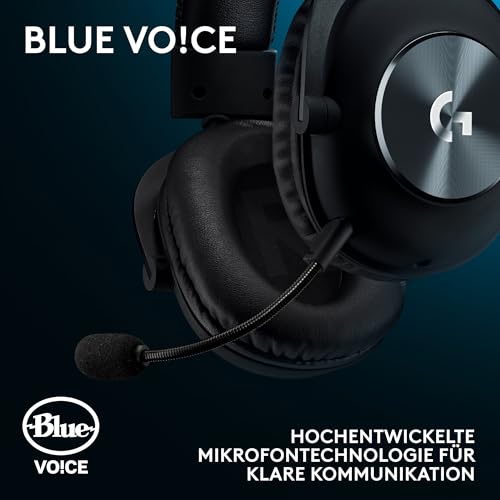 Logitech G Pro X SE kabelgebundenes Gaming-Headset mit Mikrofon: Abnehmbares Mikrofon, DTS Headphone 7.1, für PC, Xbox One, Xbox Series X|S, PS5, PS4, inkl. USB-DAC – Schwarz Bild 2