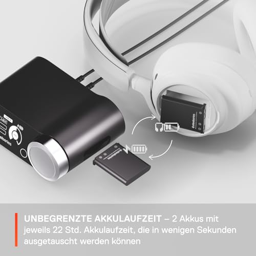 SteelSeries Arctis Nova Pro Wireless Xbox Headset - Gaming Headset Wireless - Unbegrenzte Akkulaufzeit; 2-Akku-System - Active Noise Cancellation - ClearCast Gen2 Mikro - Für Xbox, PC & mehr- Weiß Bild 5