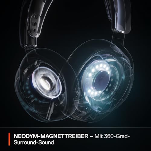 SteelSeries Arctis Nova Pro Wireless - Multi-System Gaming Headset (PC, PS5, Switch + Bluetooth) - Hi-Fi-Treiber - Infinity Power System mit 2 Akkus - Active Noise Cancellation - ClearCast Gen2 Mikro Bild 4