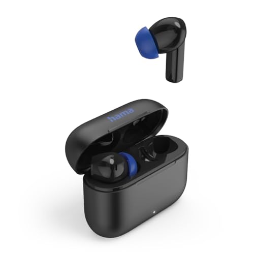 Hama Bluetooth Kopfhörer (kabellos, TWS-Kopfhörer, Active Noise Cancelling, Earbuds mit Ladestation, ENC, In-Ears, USB-C Schnellladen, Bluetooth-Headset, App-/Sprachsteuerung, Touch Control) schwarz Bild 5