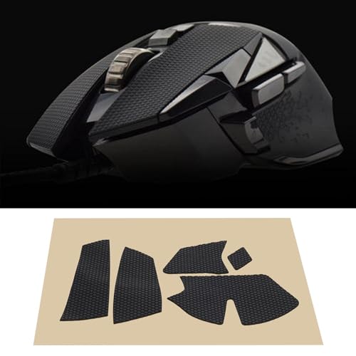 2 Set schwarze Gaming-Maus-Aufkleber, Maus, schwarz, Anti-Rutsch-Klebeband, Mausgriffe, widerstandsfähige Pads, kompatibel mit Logitech G502 X Wired G502 X Wireless Gaming-Maus Bild 3