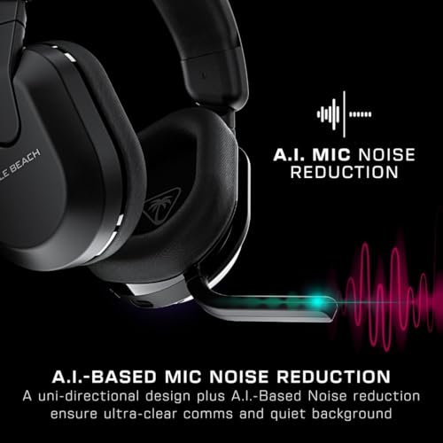 Turtle Beach Stealth 600 PlayStation Kabelloses Gaming Headset w/ 80hr Stunden, 50mm Lautsprecher und Bluetooth für PS5, PS4, PC and Mobile, Schwarz Bild 4