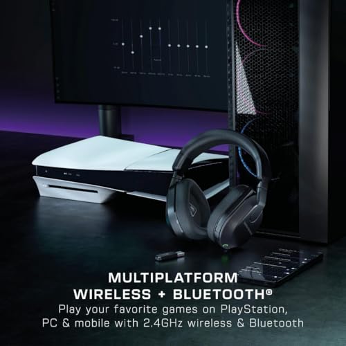 Turtle Beach Stealth 600 PlayStation Kabelloses Gaming Headset w/ 80hr Stunden, 50mm Lautsprecher und Bluetooth für PS5, PS4, PC and Mobile, Schwarz Bild 5