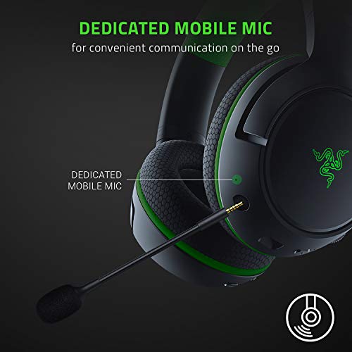 Razer Kaira Pro – Kabelloses Headset für Xbox Series X und mobiles Xbox-Gaming (TriForce Titanium 50-mm-Treiber, HyperClear-Supernierenmikrofon, dediziertes mobiles Mikrofon) Schwarz (erneuert) Bild 4