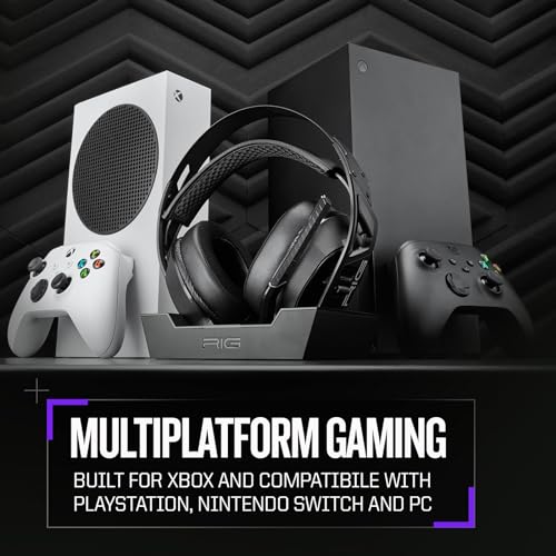 Rig 900 MAX Wireless Bluetooth Gaming Headset für Xbox, PlayStation, Nintendo Switch und PC; Ladestation; bis zu 60 Stunden Akkulaufzeit; Dolby Atmos Audio 3D, 10-1647-01 Bild 2