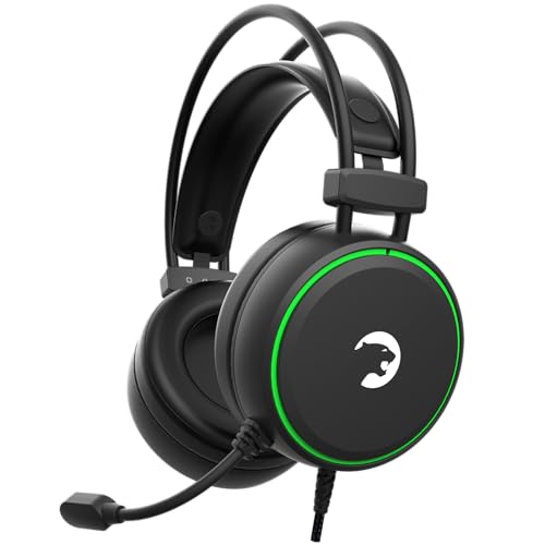 GAMEPOWER Jin X Gaming Headset – 50mm Neodym-Treiber, 24-Bit Hi-Fi Sound, AI-ENC Mikrofon, 3.5mm Klinke Kopfhörer kompatibel mit PS5, PS4, Xbox Series X/S, PC, Switch - Dark Gray Bild 1