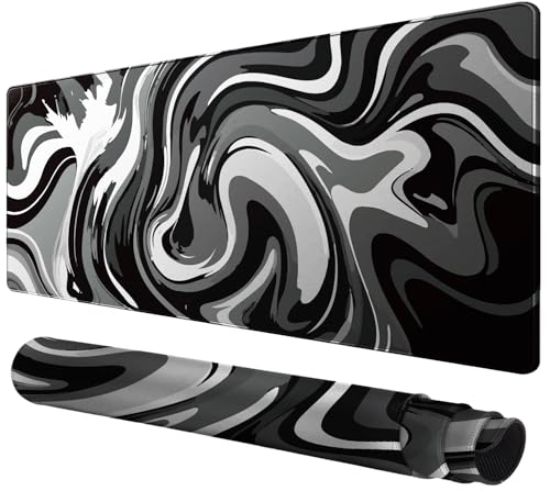 Rcege Großer Mauspad für Schreibtisch - 800x400mm Gaming-Mauspad mit genähten Kanten, Nicht rutschender Unterlage, Schreibtischmatte für Tastatur und Maus Bild 1