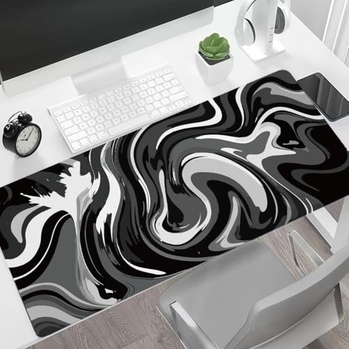 Rcege Großer Mauspad für Schreibtisch - 800x400mm Gaming-Mauspad mit genähten Kanten, Nicht rutschender Unterlage, Schreibtischmatte für Tastatur und Maus Bild 7