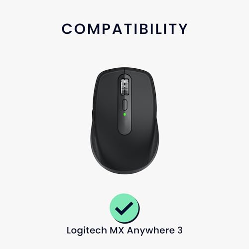 kwmobile Mouse Feet Sticker kompatibel mit Logitech MX Anywhere 3 Ersatz Glider - Mausfüße passgenau - Maus Glides in Schwarz Bild 2